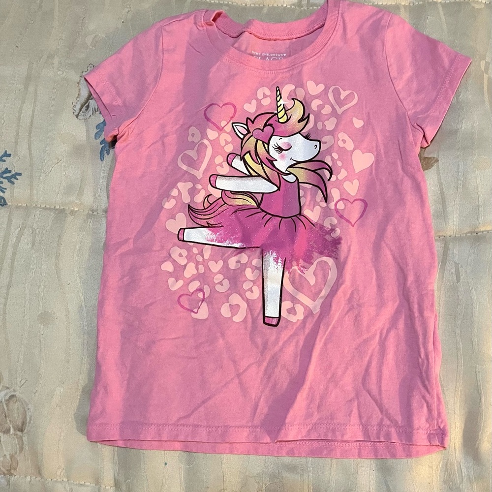 Bundle of 5 Toddler Girls Play Tees, Size 5T - Picture 2 of 6